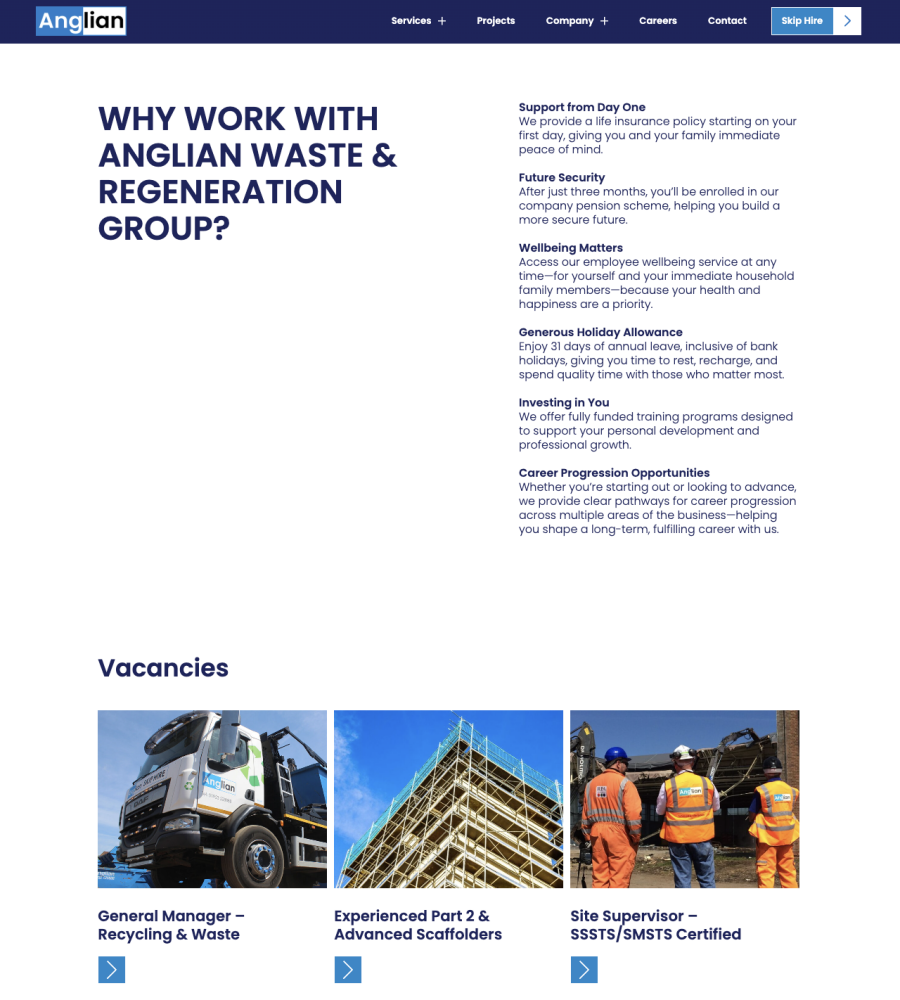 Anglian Careers Page