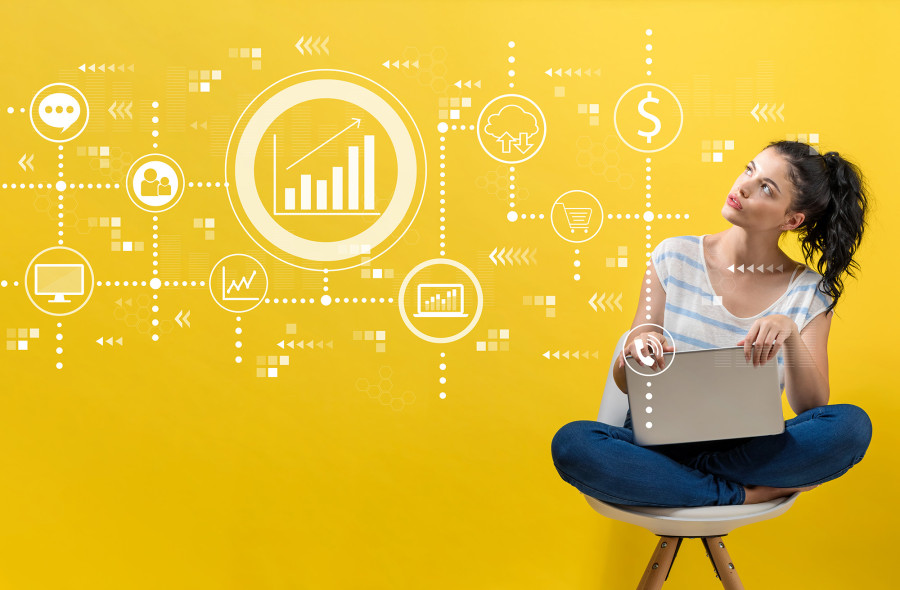 marketing results lady