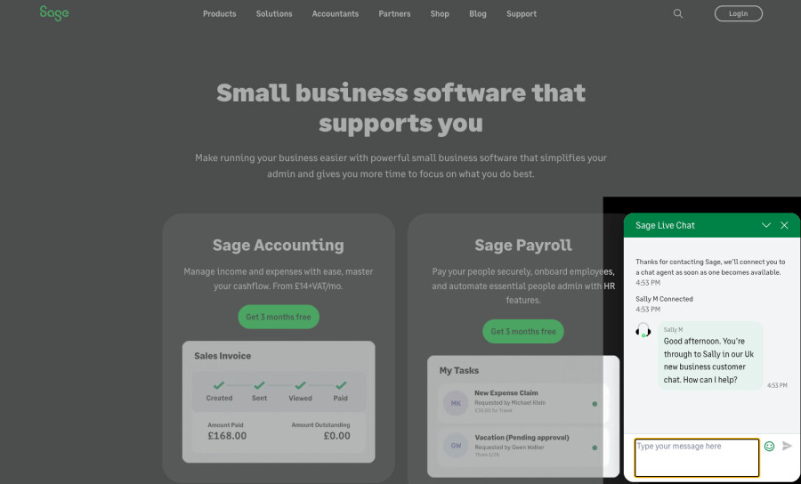 sage livechat