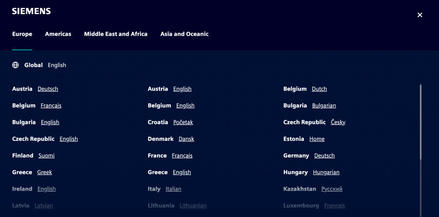 siemens multilingual