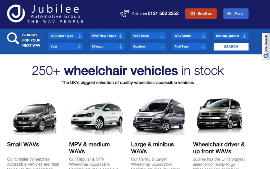 Old Jubilee Home Page Design