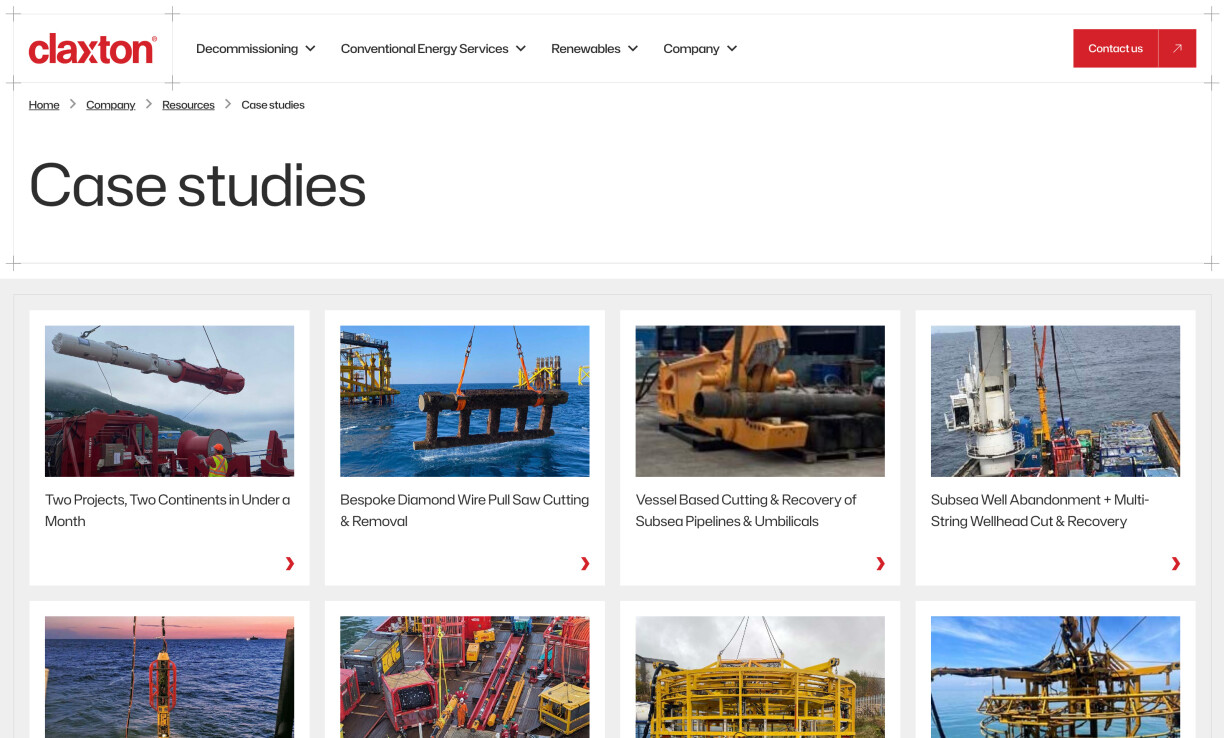 Claxton - case studies